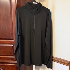 Lululemon Men’s Metal Vent Tech 1/2 Zip Training Jacket Sz XL Black Lightweight